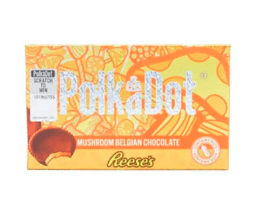 Reese’s PolkaDot Magic Mushroom Belgian Chocolate